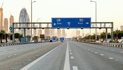Dubai road toll system facilitating smooth city travel